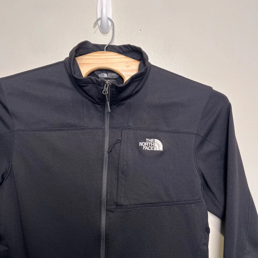 The North Face Astro Ridge Softshell Jacket Mens Large Black Full Zip *read